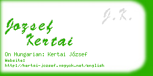 jozsef kertai business card